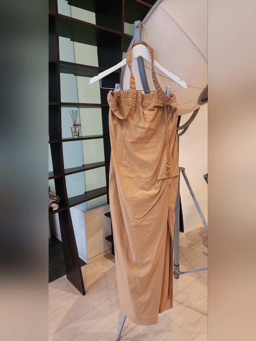 Jacquemus Tan Strapless Maxi Dress Size M - Picture 13 of 14